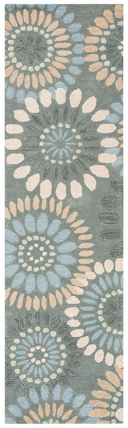 World Menagerie Arber Jardin Hand Tufted Wool Floral Rug