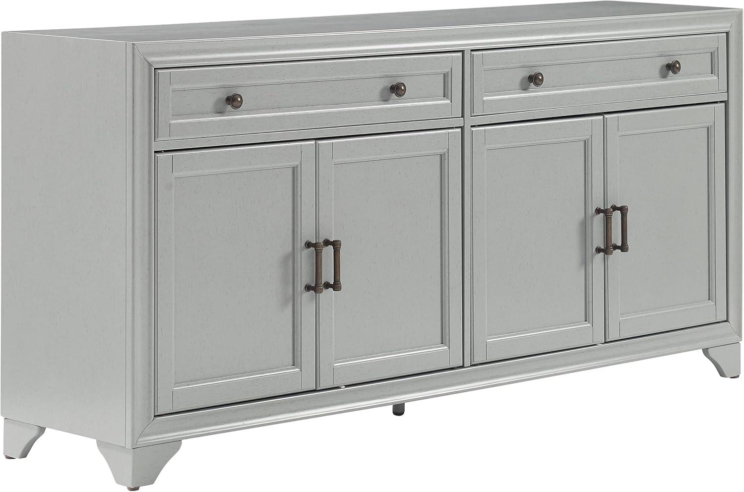 Tara Distressed Gray 61'' MDF Wood Sideboard