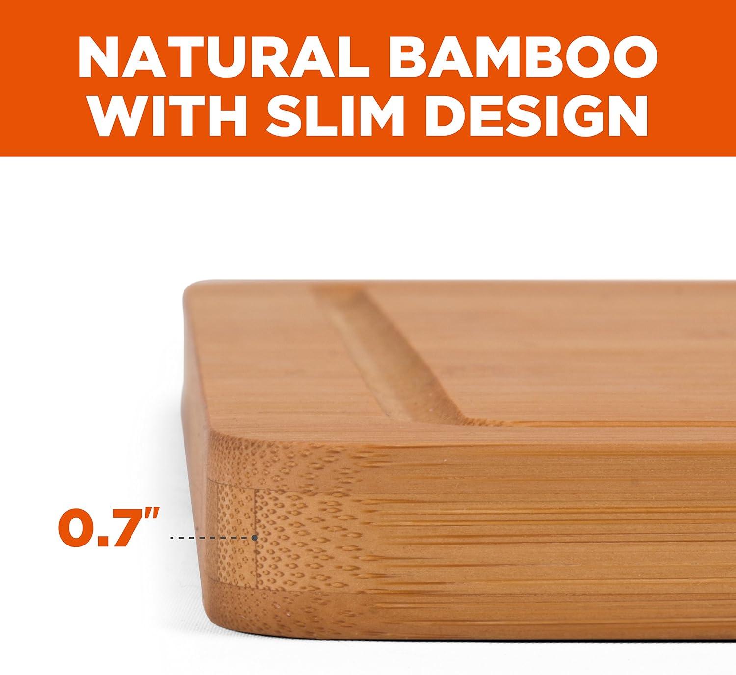 Large Natural Bamboo Rectangular Cutting Board