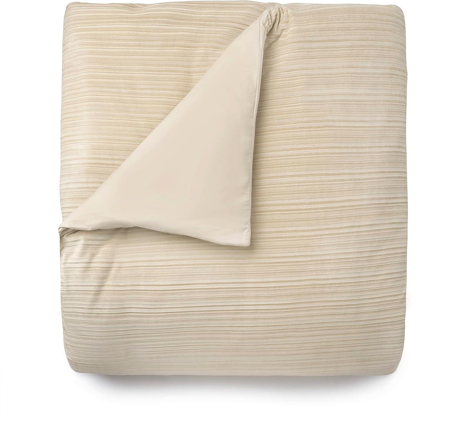 Martha Stewart  100% Cotton Luxury King 3Pc Duvet Set 1 Duvet Cover 2 Pillow Shams