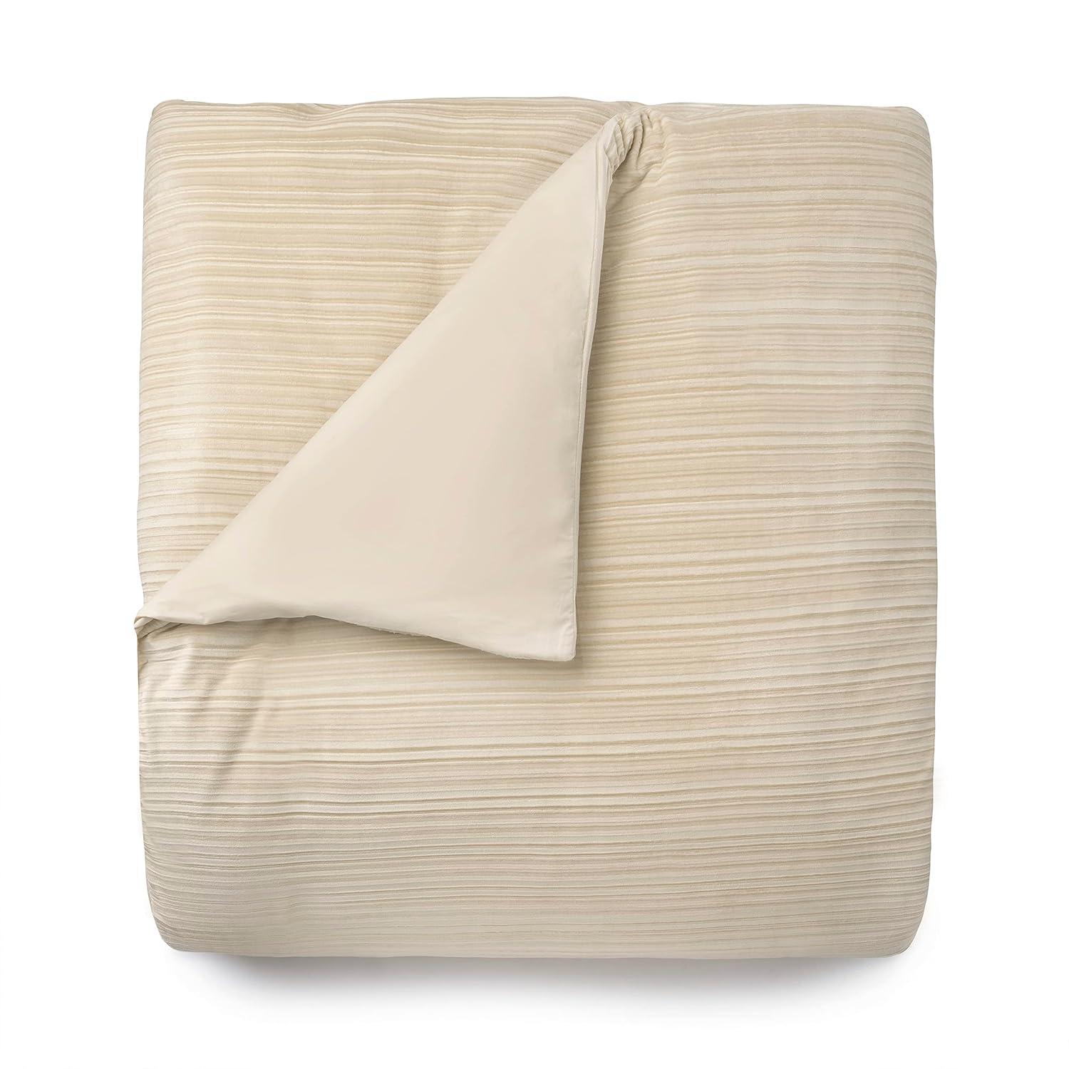 Martha Stewart  100% Cotton Luxury King 3Pc Duvet Set 1 Duvet Cover 2 Pillow Shams