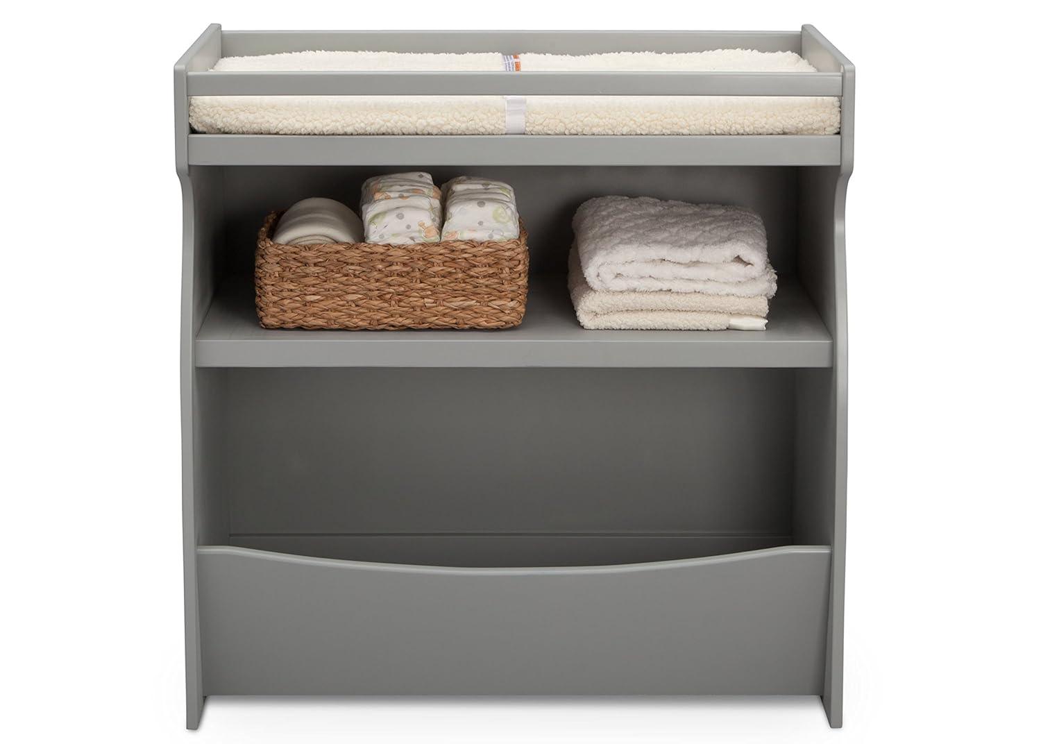 Delta Children Gateway 2-in-1 Changing Table and Storage Unit, Gray