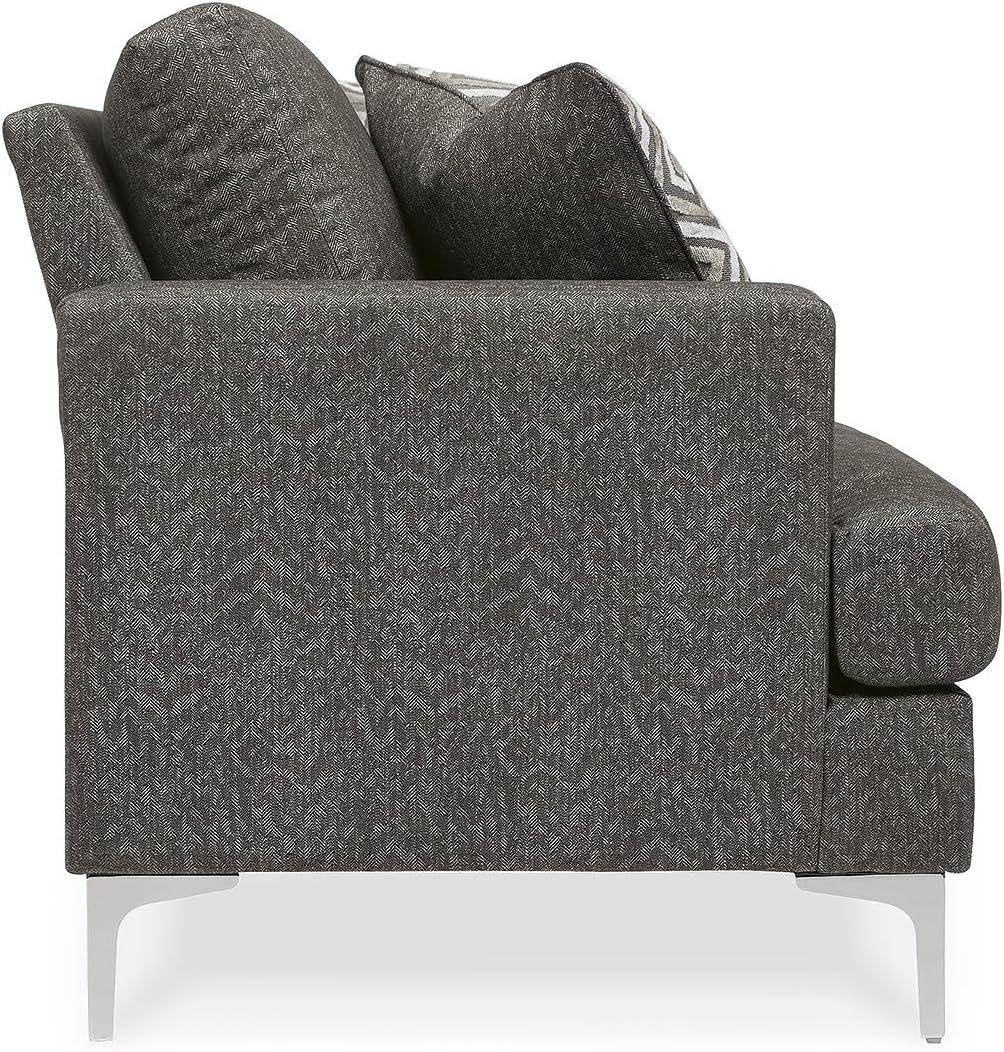 Signature Design by Ashley Contemporary Arcola RTA Loveseat Microfiber Java