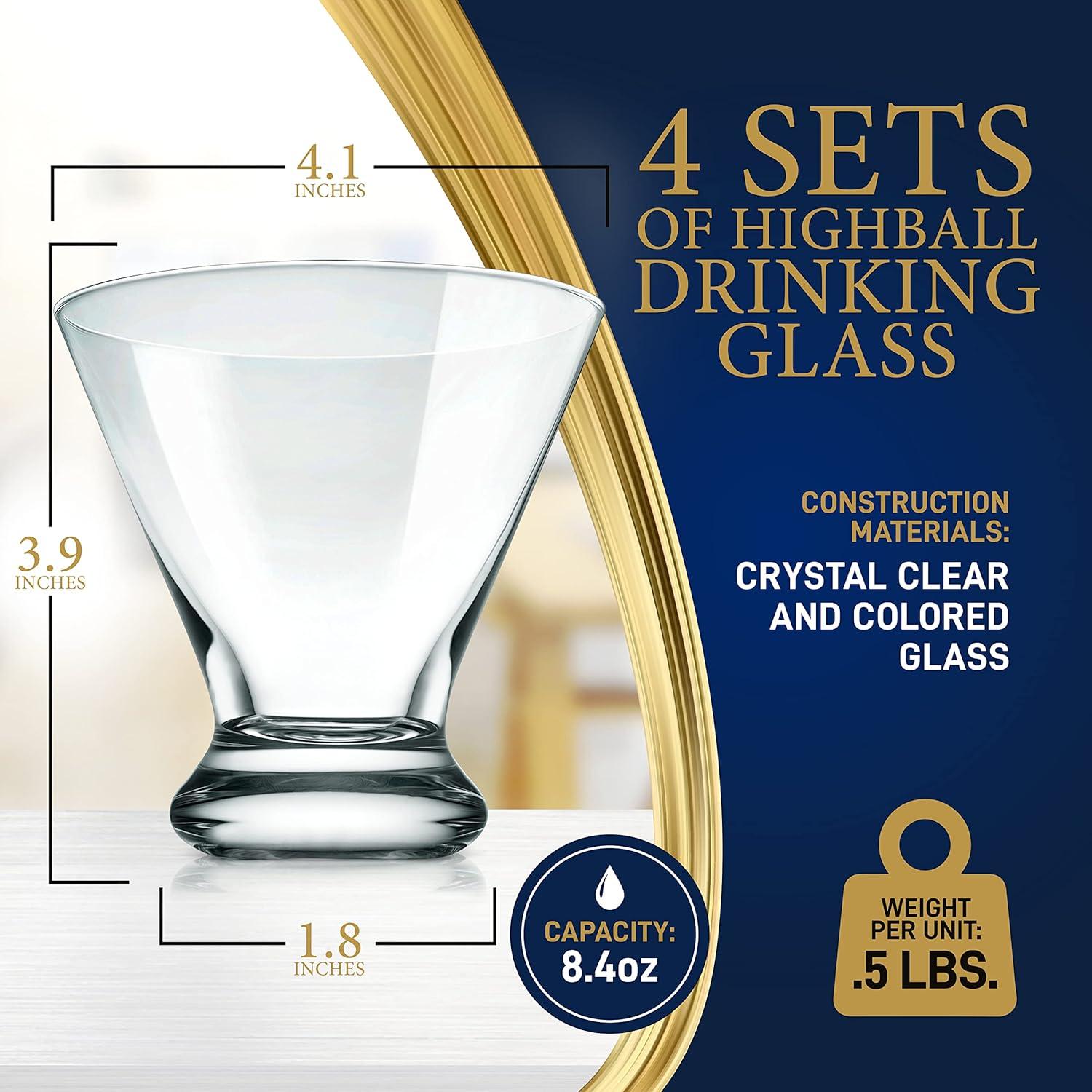 NutriChef 2 Pcs. of Crystal-Clear Whiskey Glass - Ultra Clear, Elegant Clear Whiskey Glasses, Hand Blown