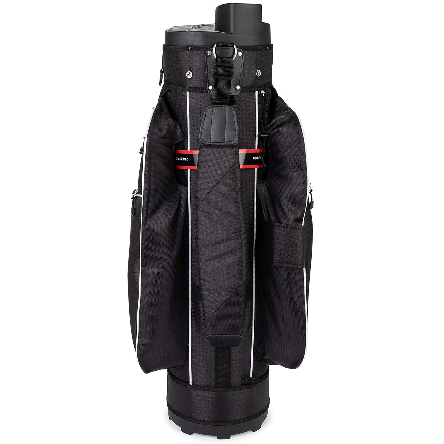 Founders Club Generation 2 Organizer Golf Cart Bag for Men with 14 Way Head Lock Anti Rattle Divider Top