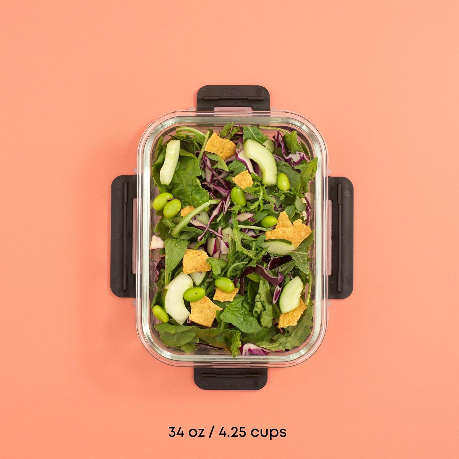 JoyJolt JoyJolt 10-Piece Glass Food Storage Container (Set of 5)