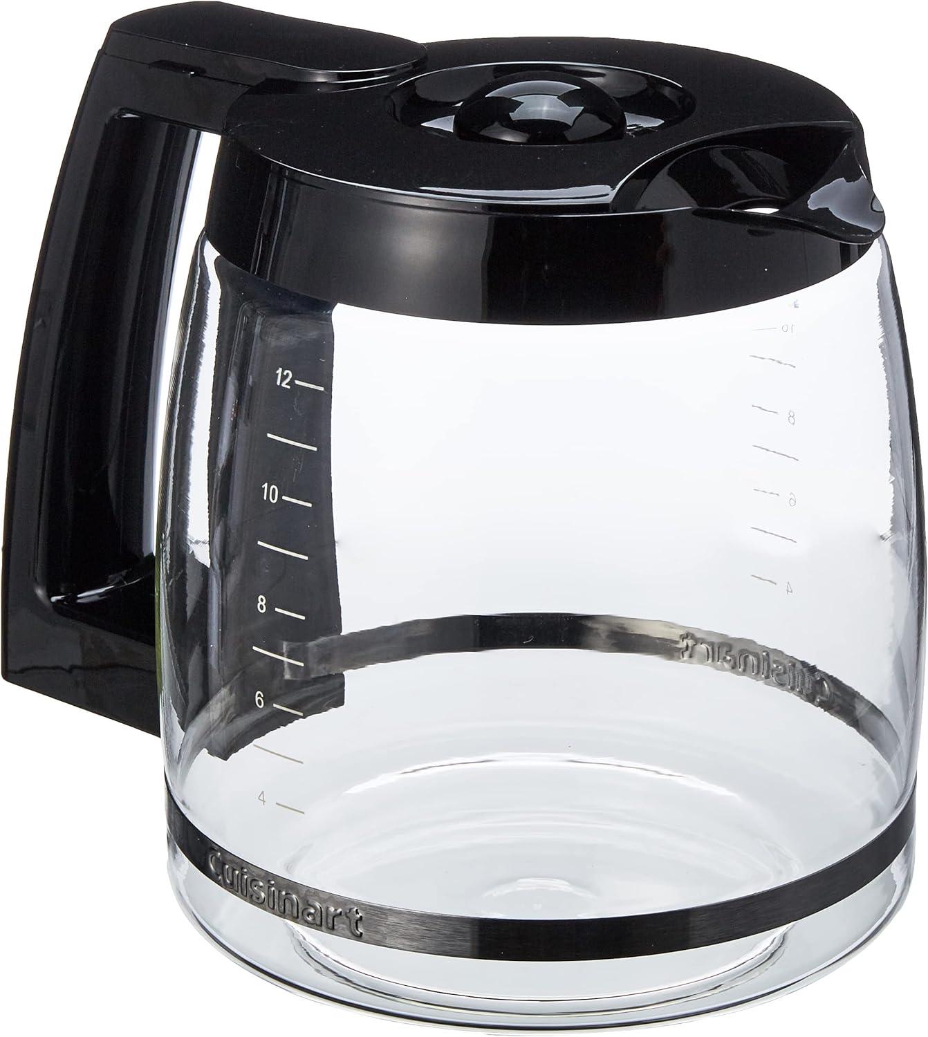 Cuisinart DCC-1200PRC 12-Cup Replacement Glass Carafe, Black