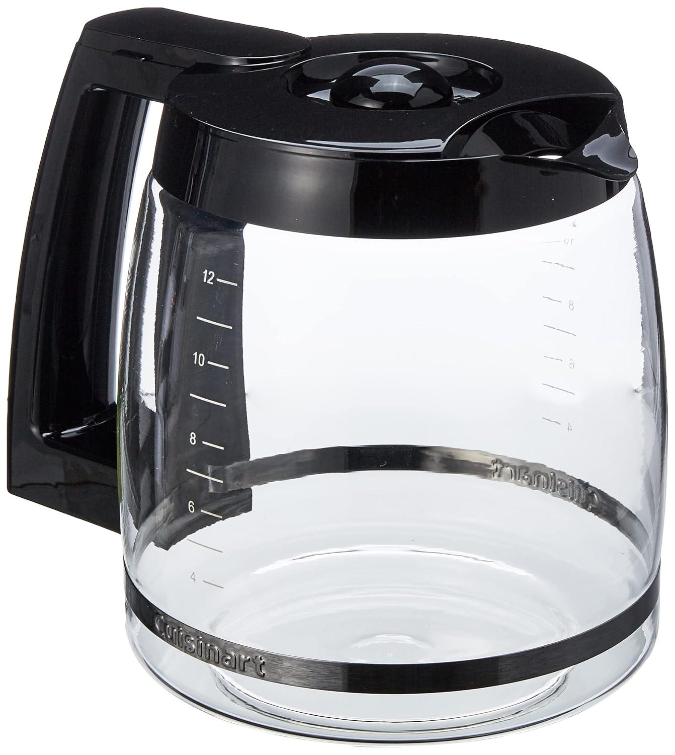 Cuisinart DCC-1200PRC 12-Cup Replacement Glass Carafe, Black