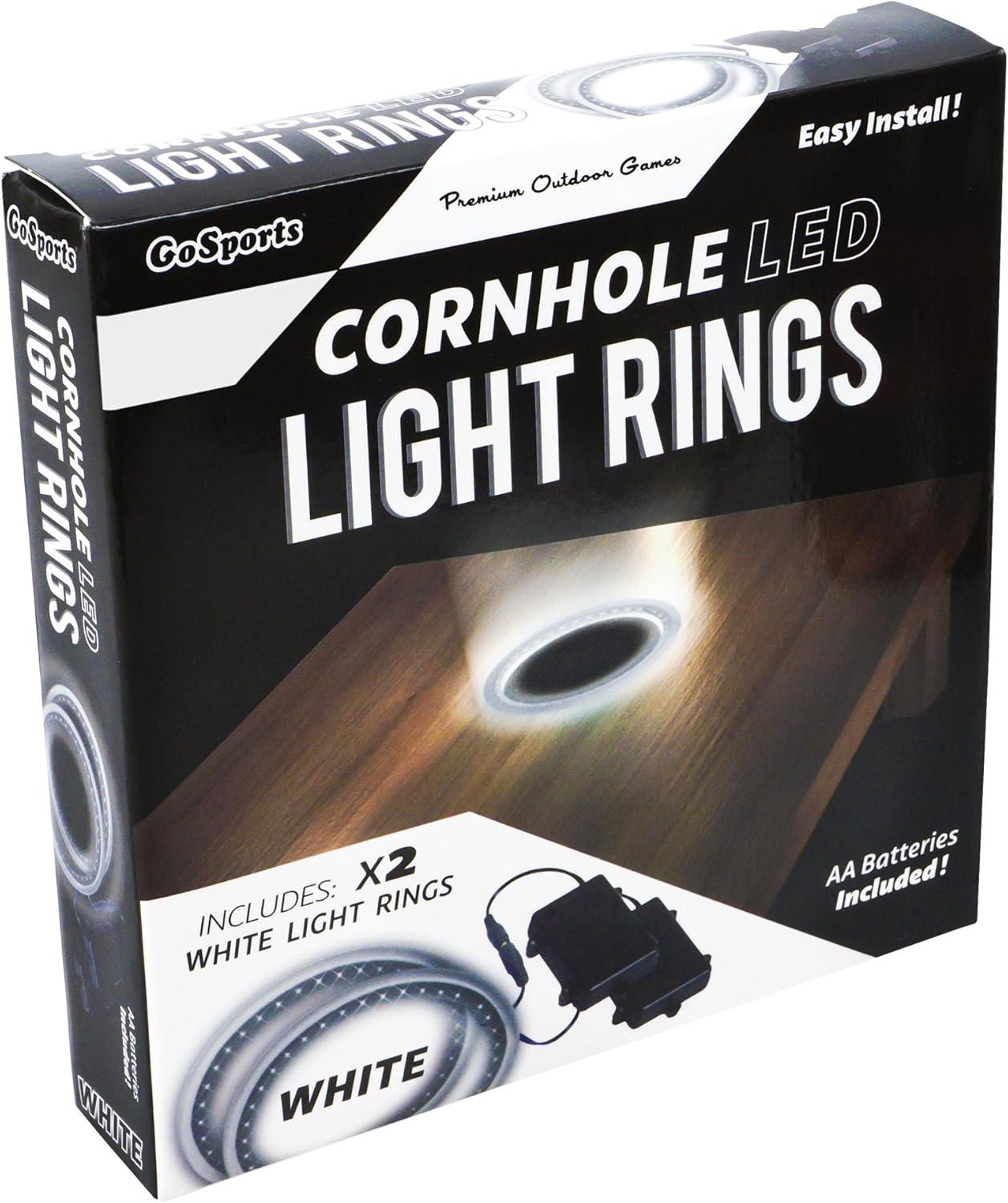 Universal Snap-On LED Cornhole Light Rings Set