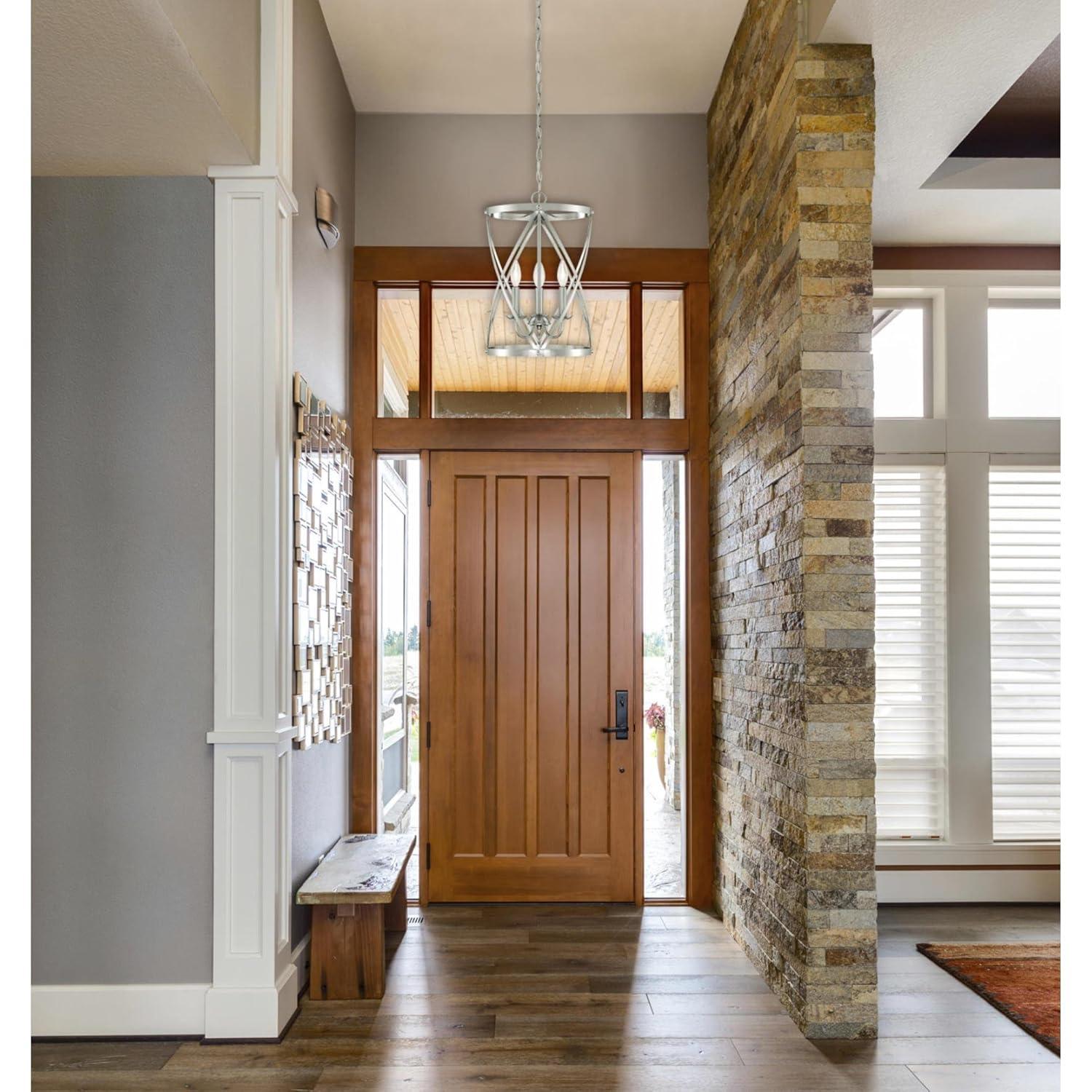 Westinghouse Lighting Westinghouse Isadora Three-Light Indoor Chandelier, Brushed Nickel Finish