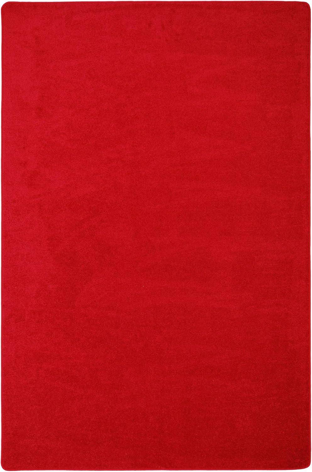 Endurance Red 6' x 9' Tufted Synthetic Area Rug