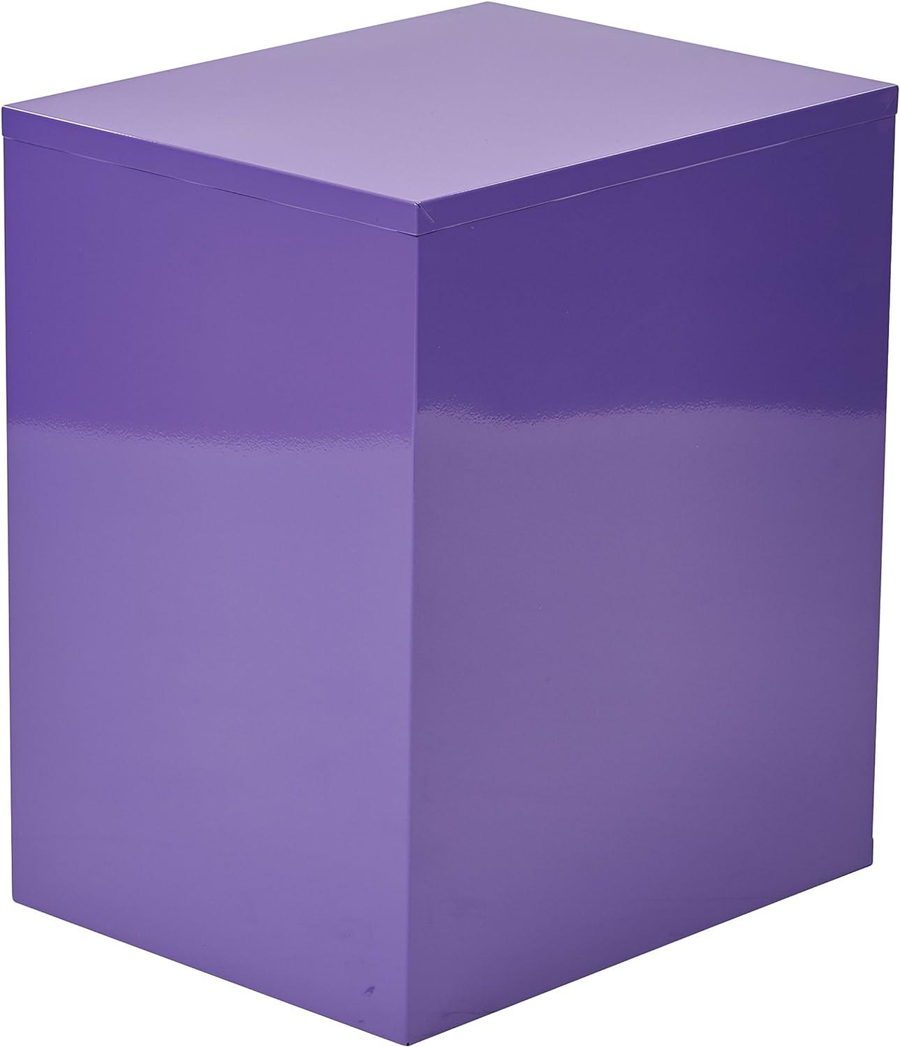 Purple Heavy-Duty Metal 3-Drawer Lockable File Cabinet