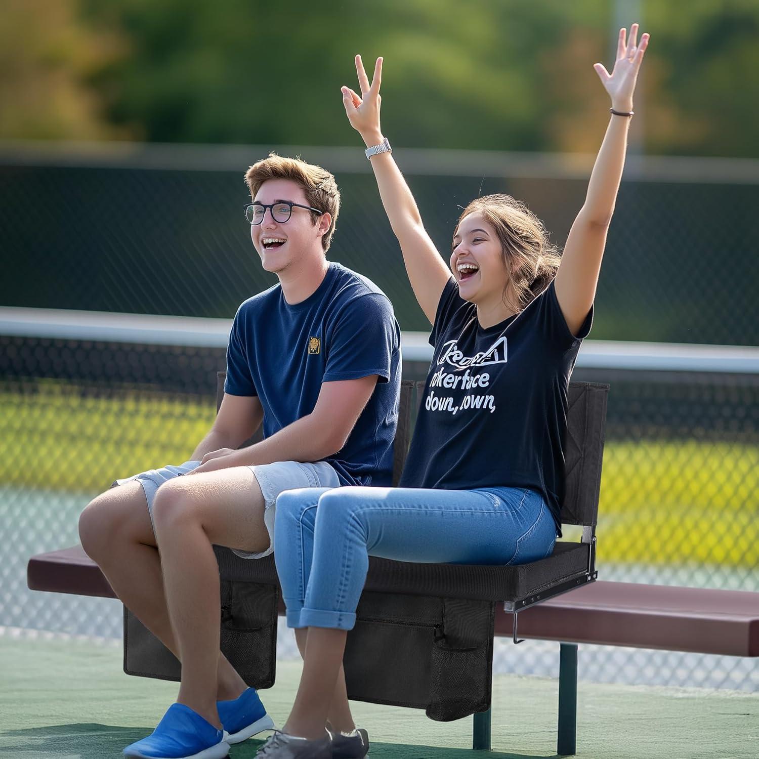 Bridgetta Folding Stadium Seat with Cushions