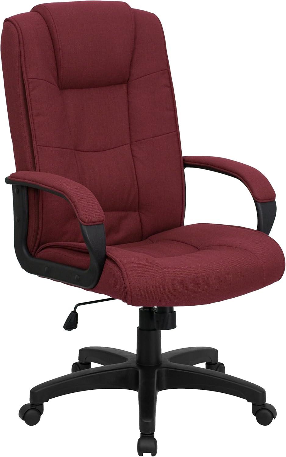 Flash Furniture High Back Multi-Line Stitch Upholstered Executive Swivel Office Chair with Arms