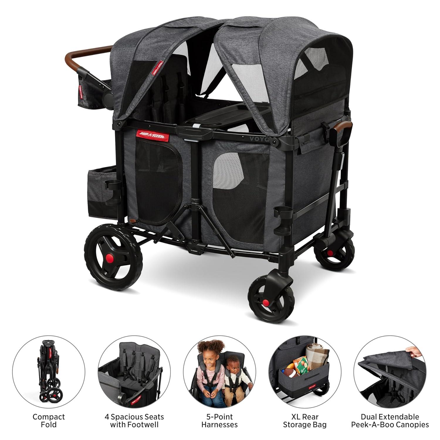 Radio Flyer Voya Quad XT Baby Stroller Wagon