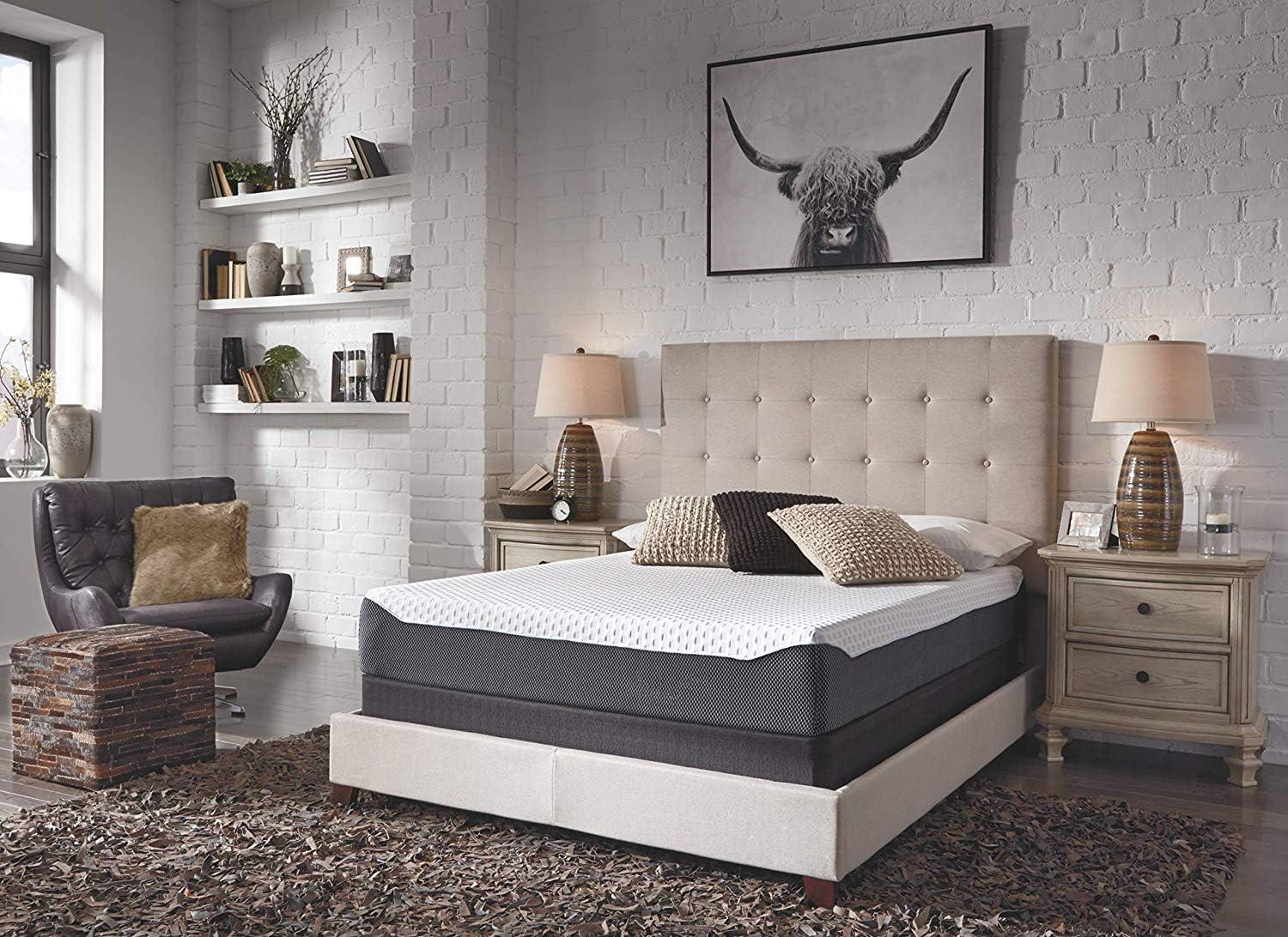 Signature Design by Ashley Chime Elite Charcoal Infused Memory Foam Mattress