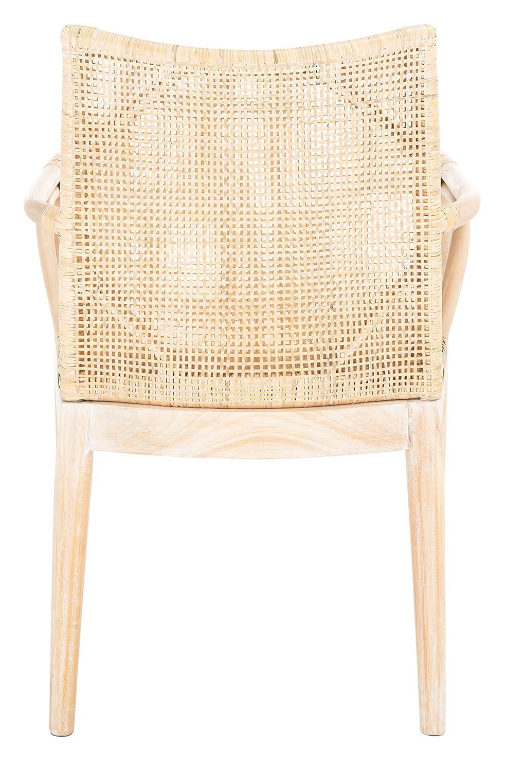 Gianni Arm Chair - SEA4011 - Natural/White Washed - Safavieh
