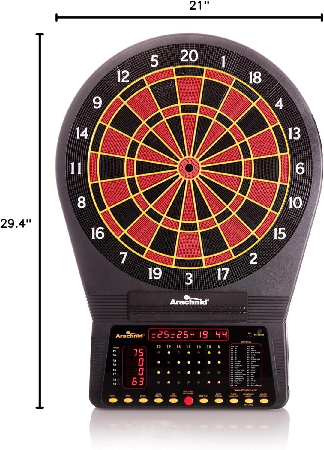 Arachnid Cricket Pro 750 Electronic Dartboard with LED Display