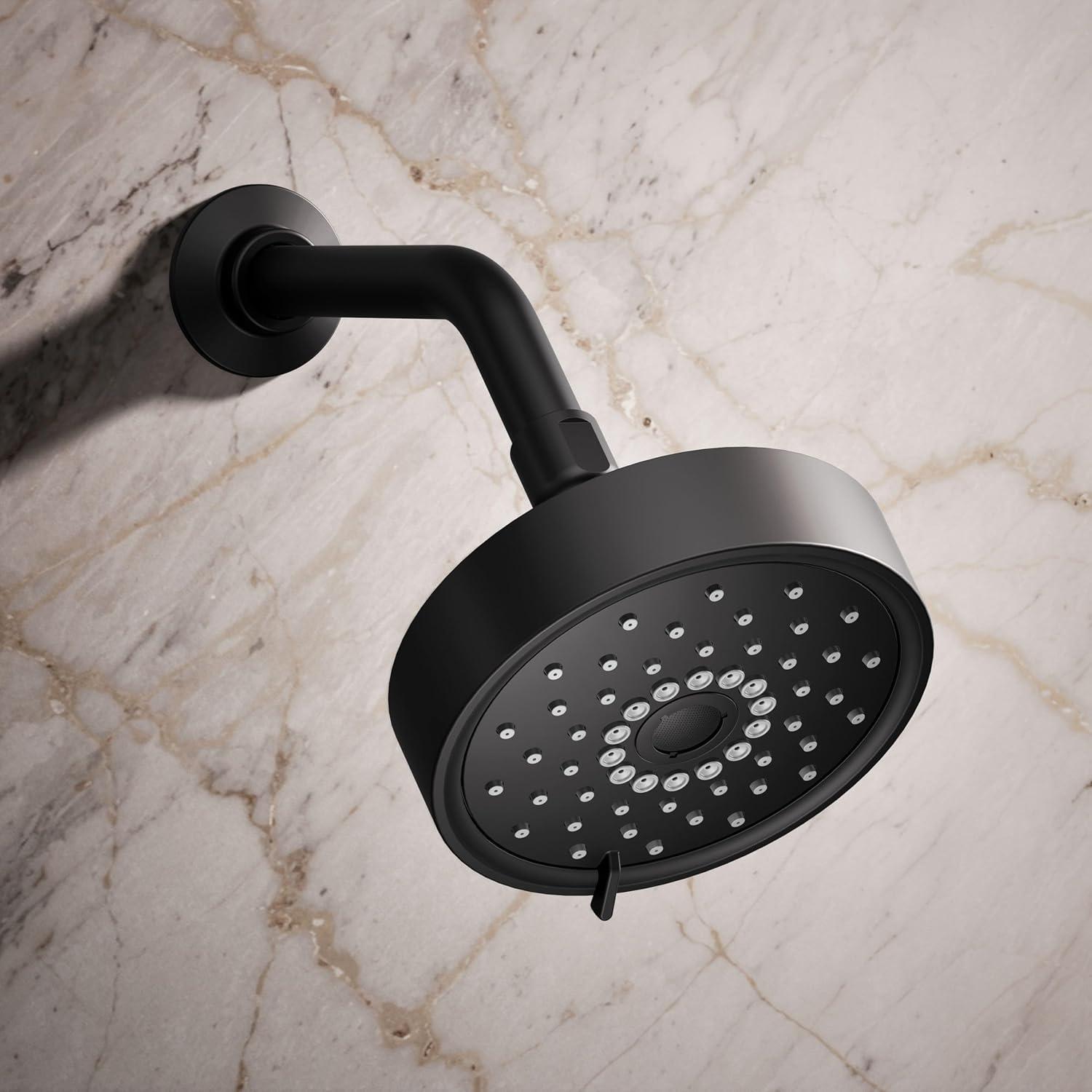 Kohler Purist 2.5 Gpm Multifunction Wall Mount Showerhead, Three Spray Settings, 5.5" High Pressure Spray Head