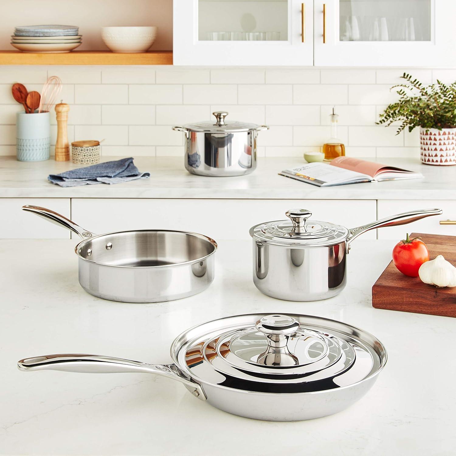 Le Creuset Stainless Steel 7 Piece Cookware Set