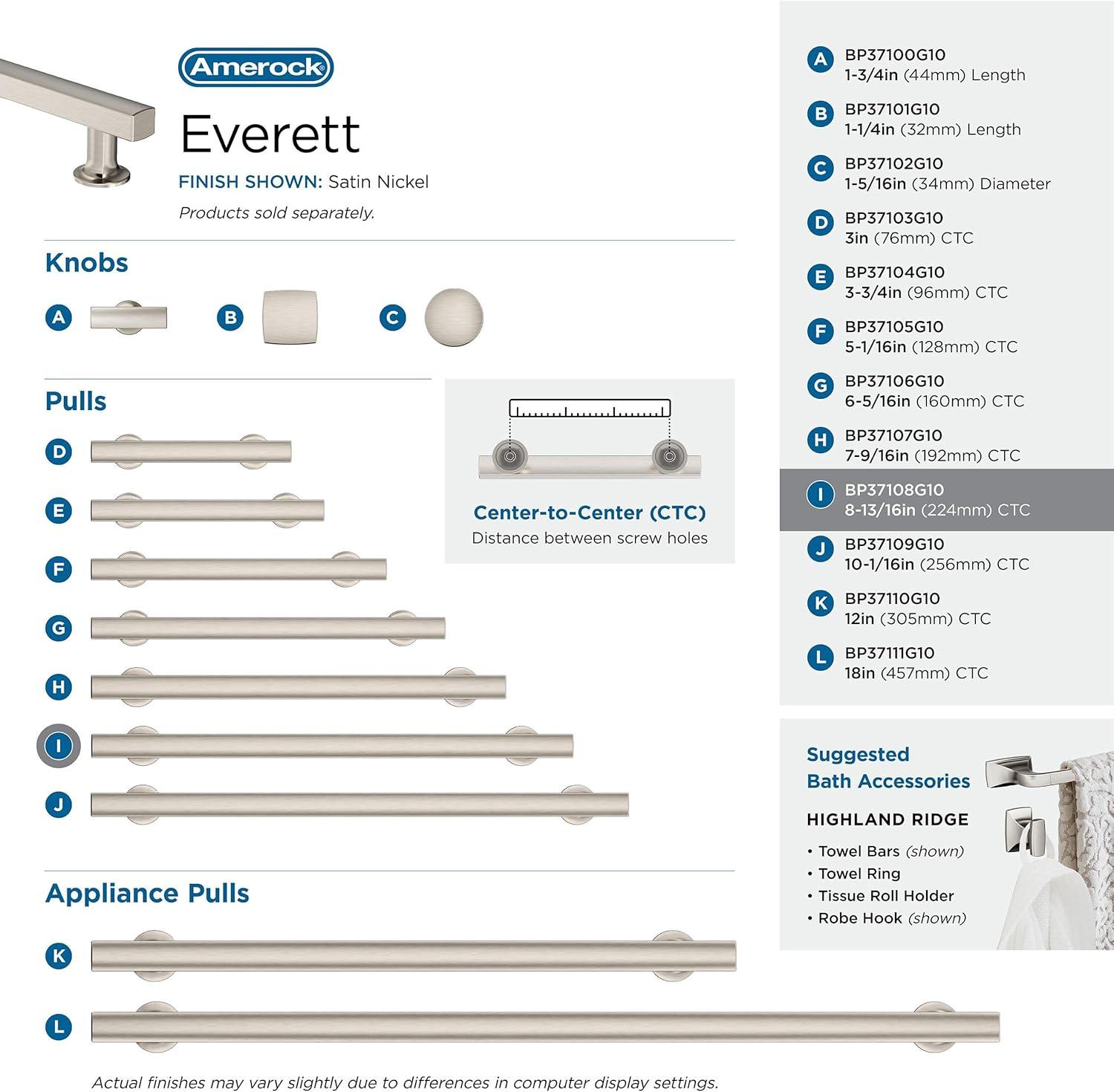 Amerock Everett Cabinet or Drawer Pull