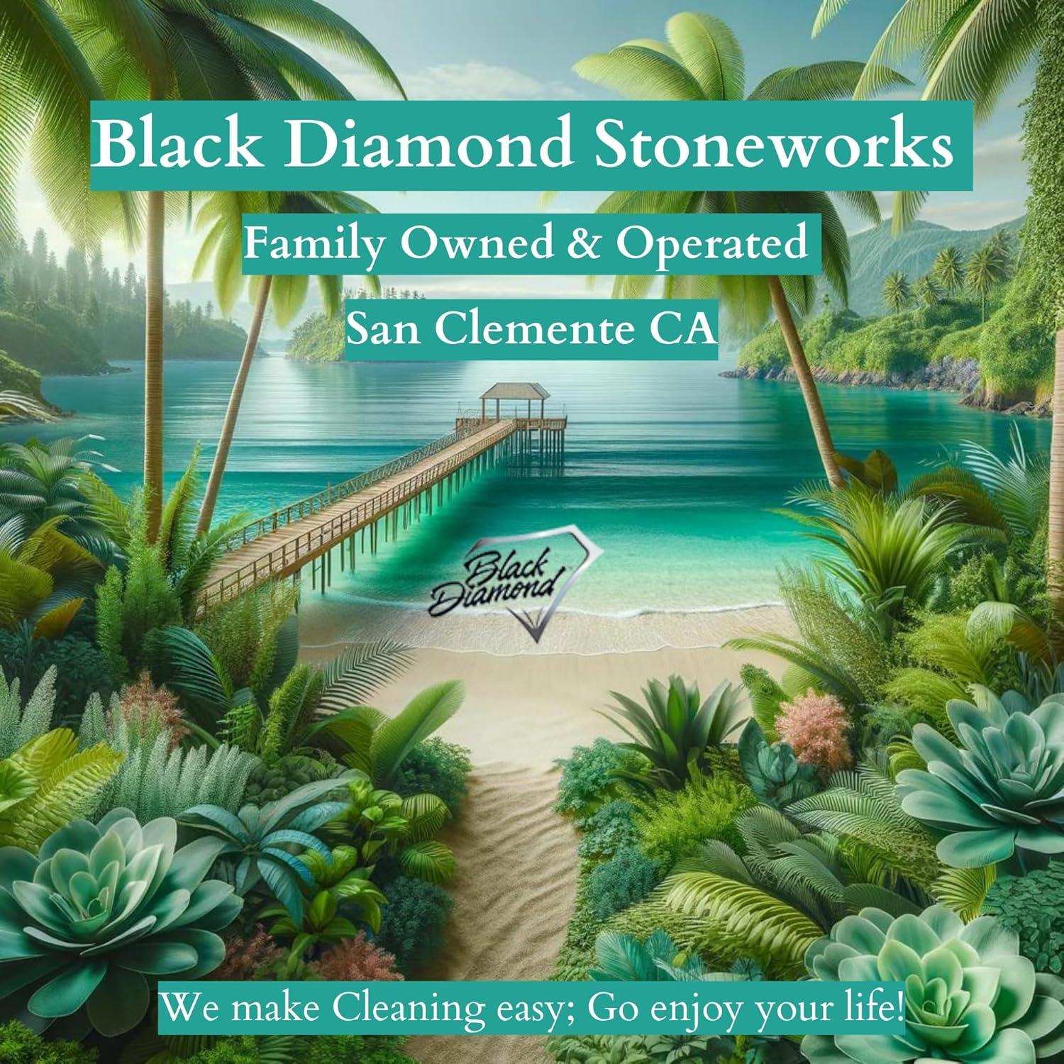 Black Diamond Stoneworks NEX-GEN Natural Stone Penetrating Sealer: Long-Lasting Protection Interior and Exterior ; Granite, Marble, Travertine, Limestone, Grout, Tile, Brick, Slate Floors