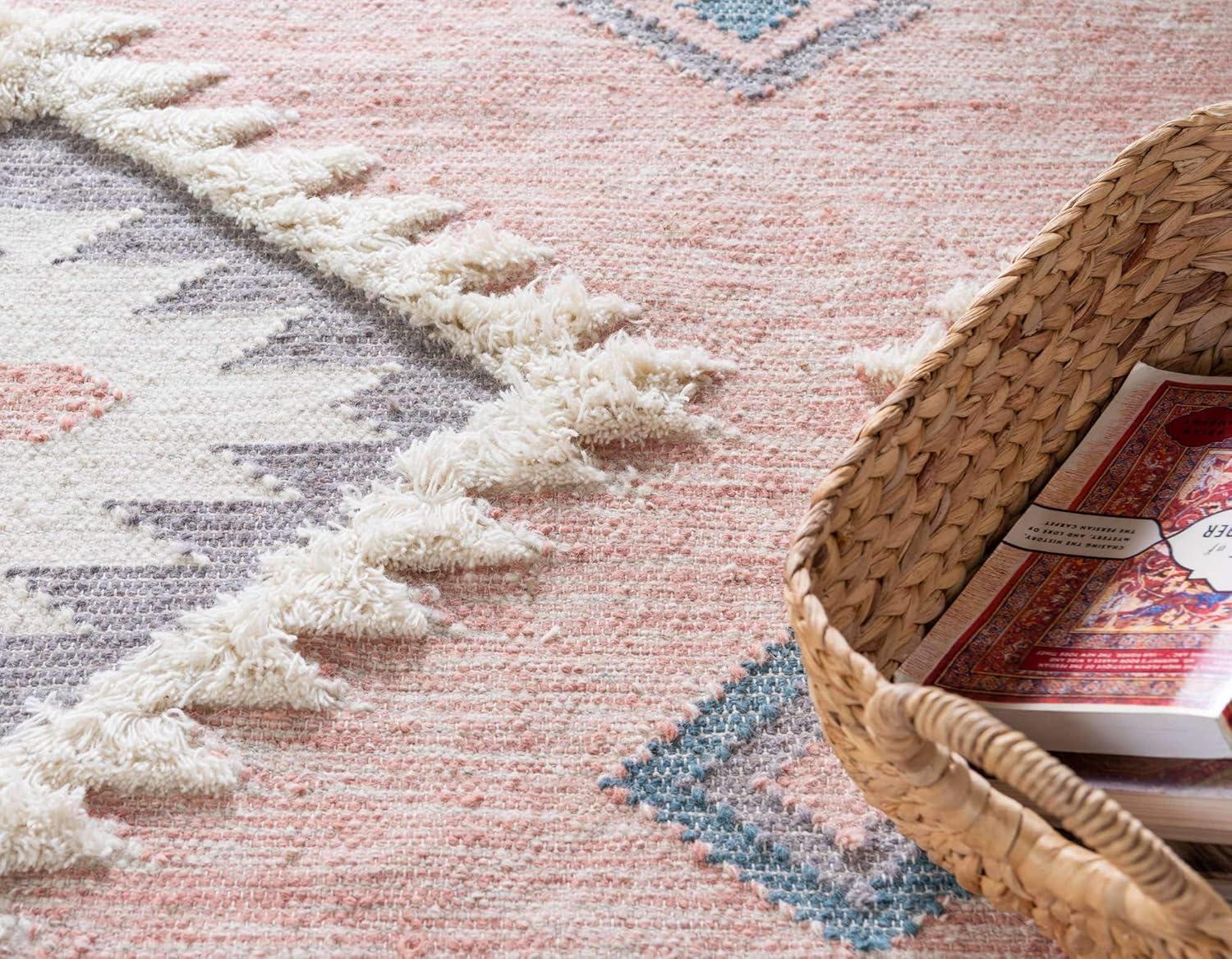 Unique Loom 5' 1 x 8' 0 Mesa Papago Pink Area Rug
