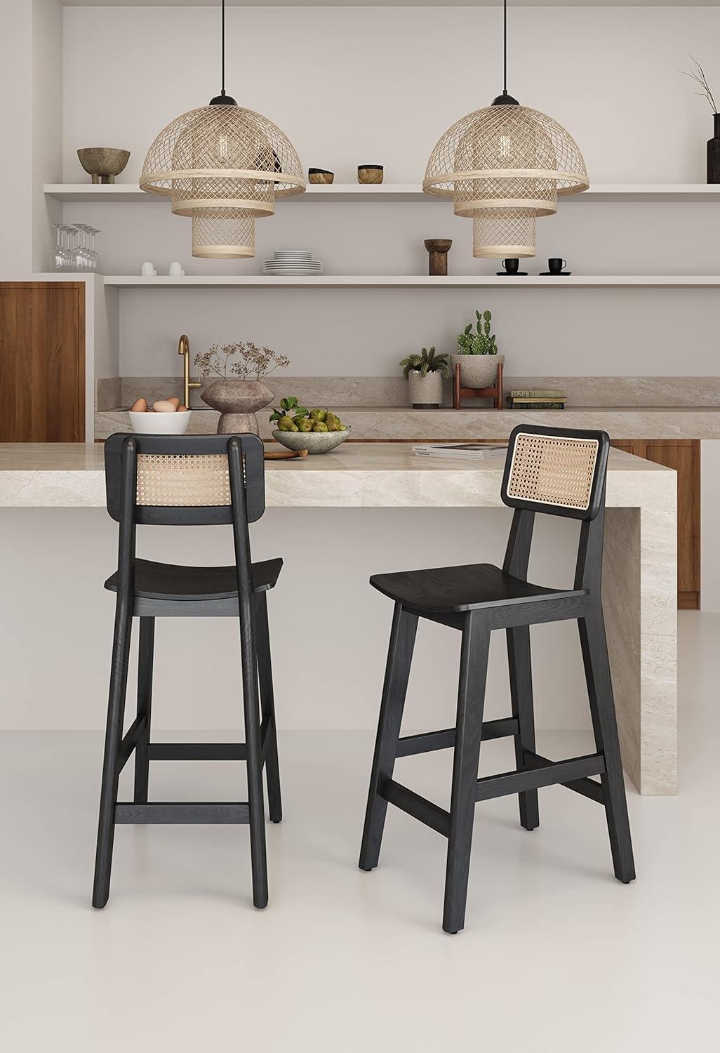 Versailles Wood Counter Height Barstool - Manhattan Comfort