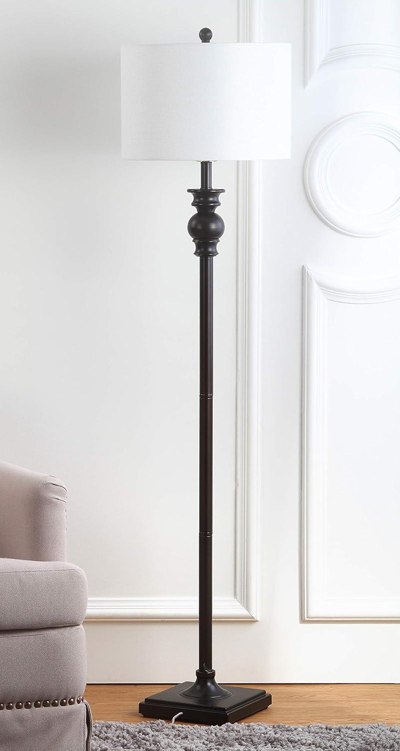 Alphie 61 Inch H Floor Lamp - Ebony - Safavieh