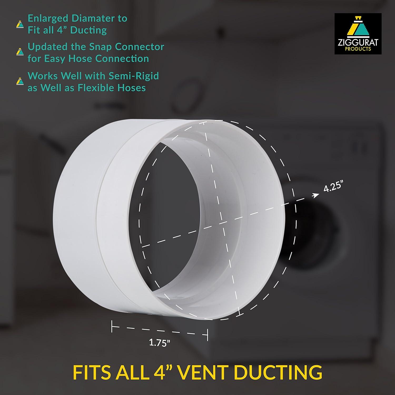 STV-S Dryer Duct Connector - DIY Easy Dryer Vent Hookup Kit - by