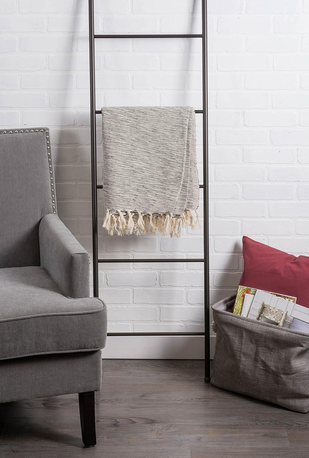 Black Variegated Throw