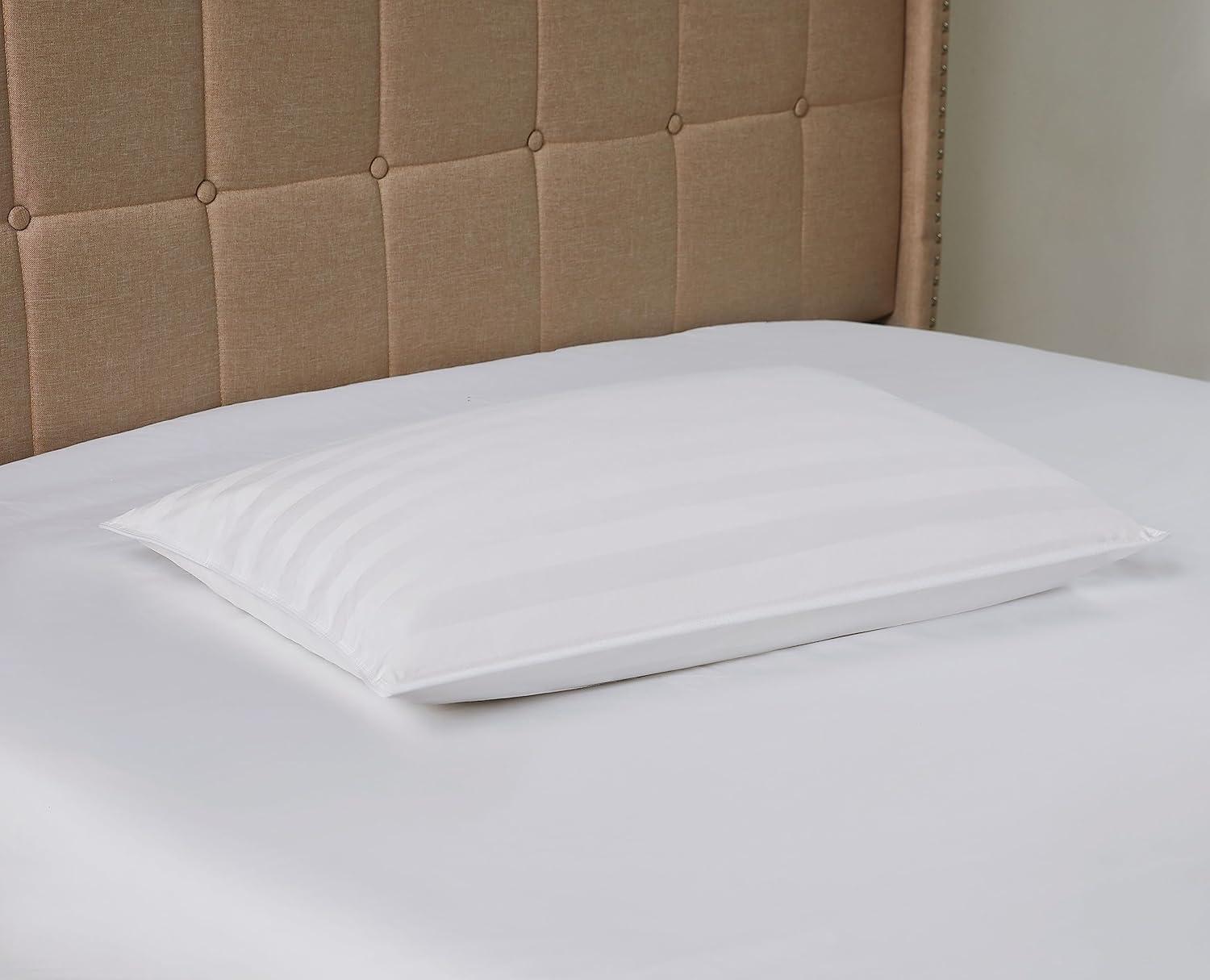 Ultra-Thin White Down Pillow for Stomach Sleepers