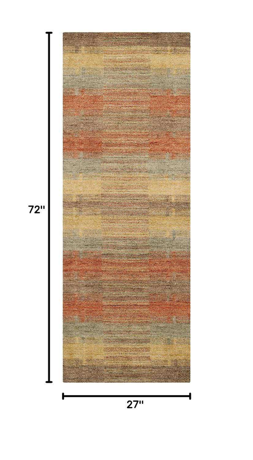 SAFAVIEH Himalaya Gavril Geometric Wool Area Rug, Multi, 3' x 5'