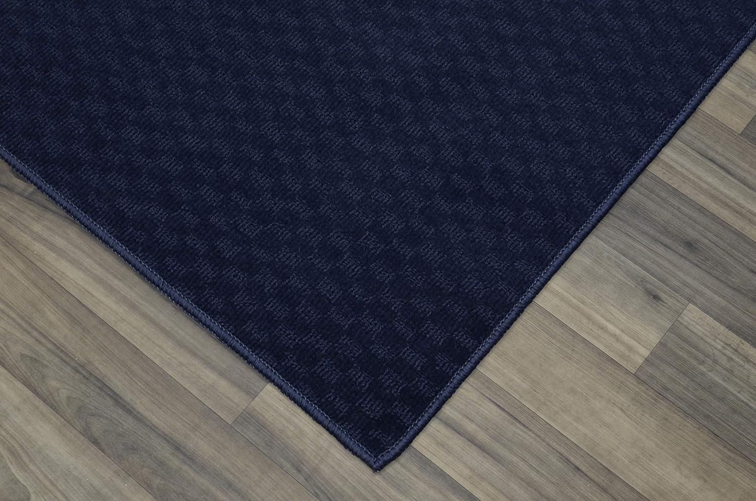 Garland Rug Medallion Polypropylene Navy Indoor Area Rug, 9' x 12'