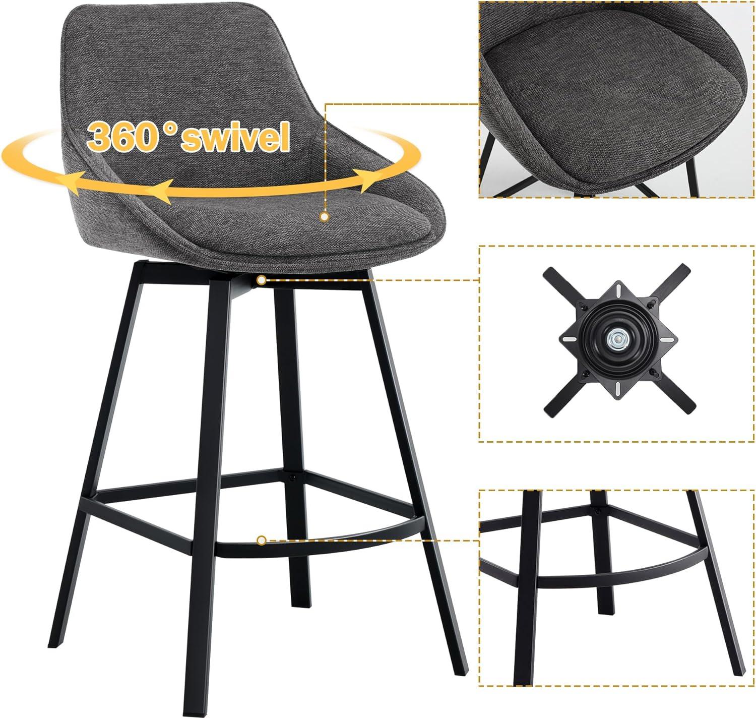 Absalom Swivel 25.2'' Counter Stool