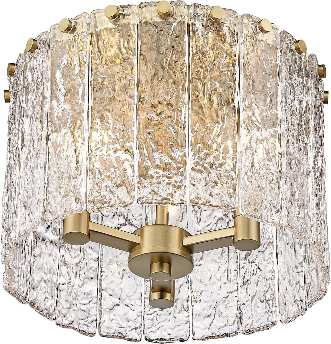 Z-Lite Glacier 3 - Light Flush Mount in  Modern Gold