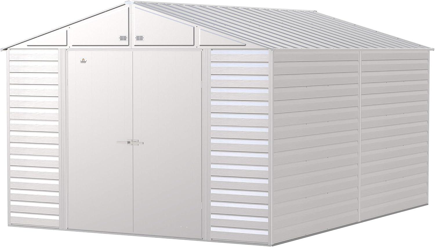 10 ft. W x 14 ft. D Steel Horizontal Storage Shed