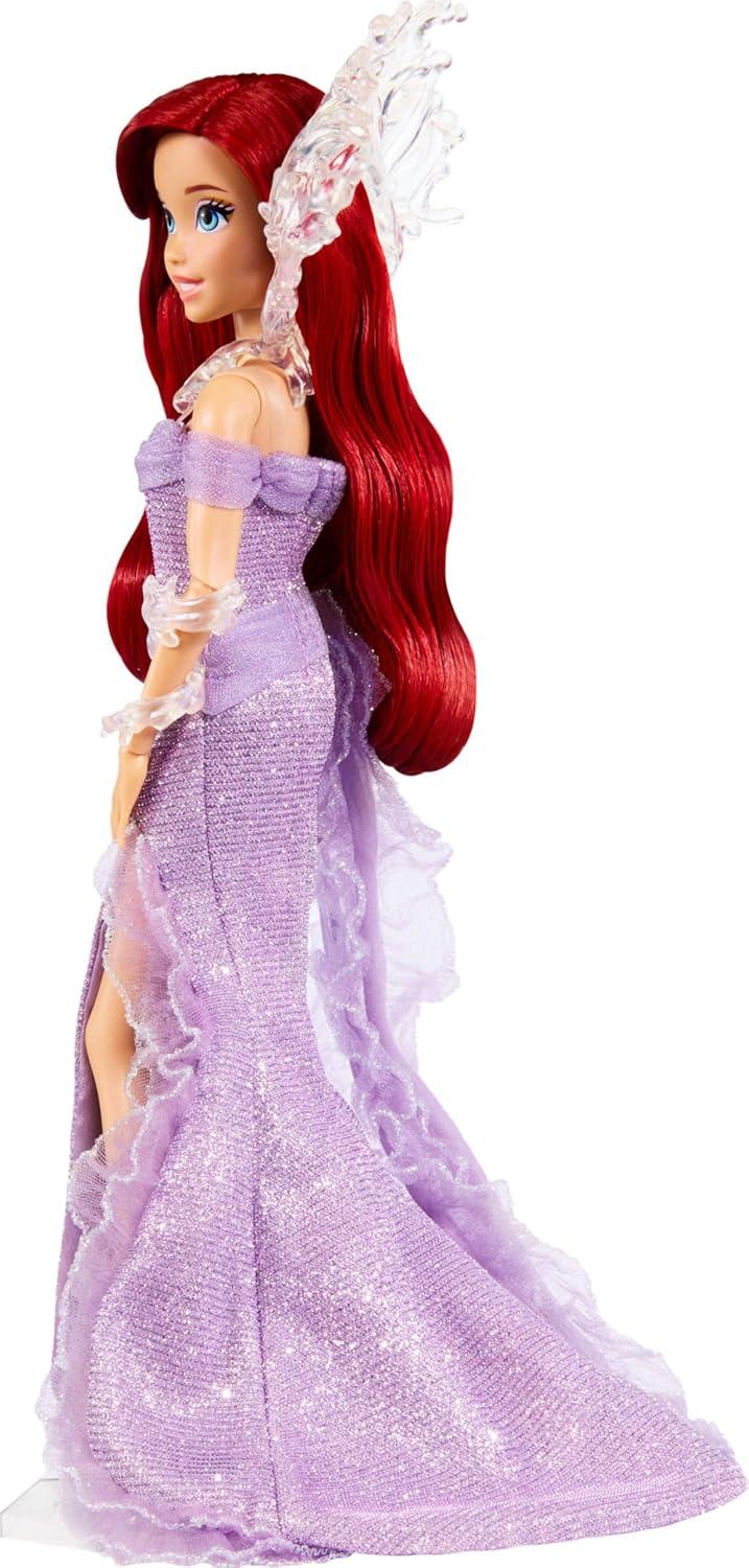 Mattel Disney Collector Ariel The Little Mermaid Doll with Display Stand, Inspired by Disney Movie 35th Anniversary