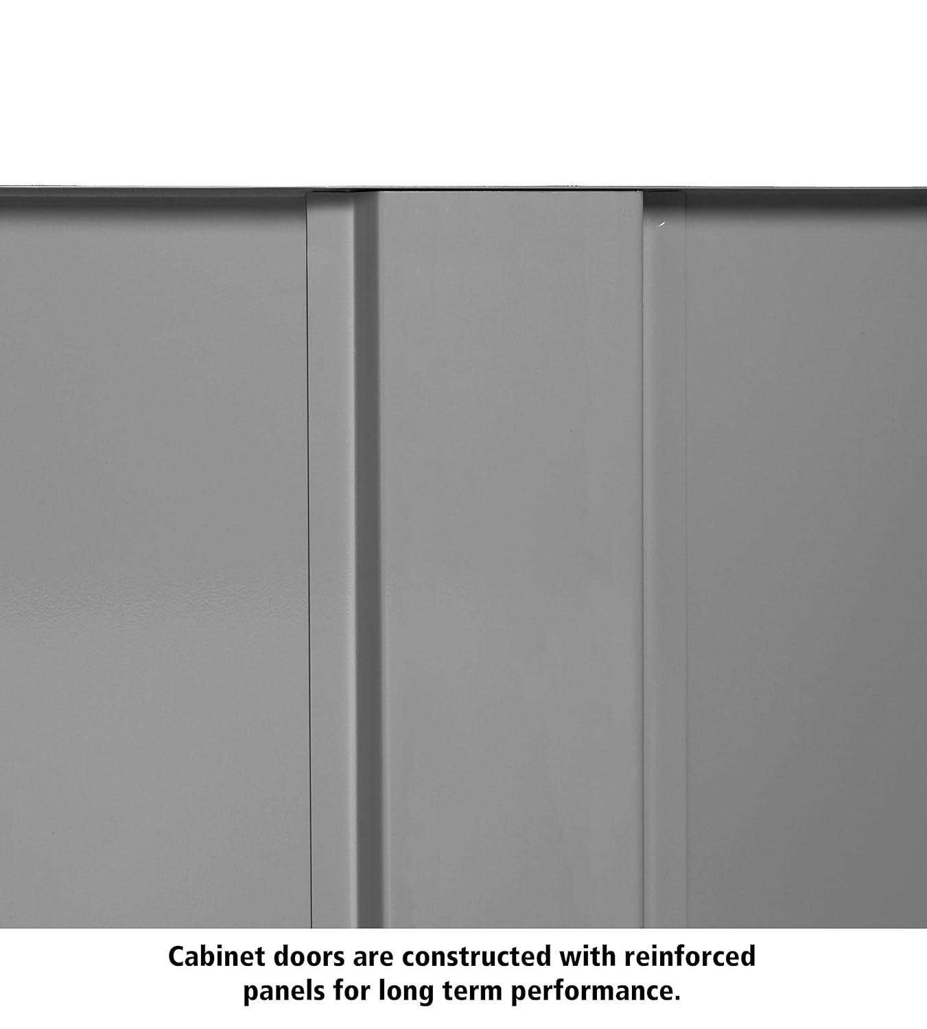 Tennsco Full-Height Standard Storage Cabinet 36" x 18" x 72" - 2 x Door(s) - Security Lock, Welded, Reinforced, Hinged Door - Light Gray - Chrome - Recycled