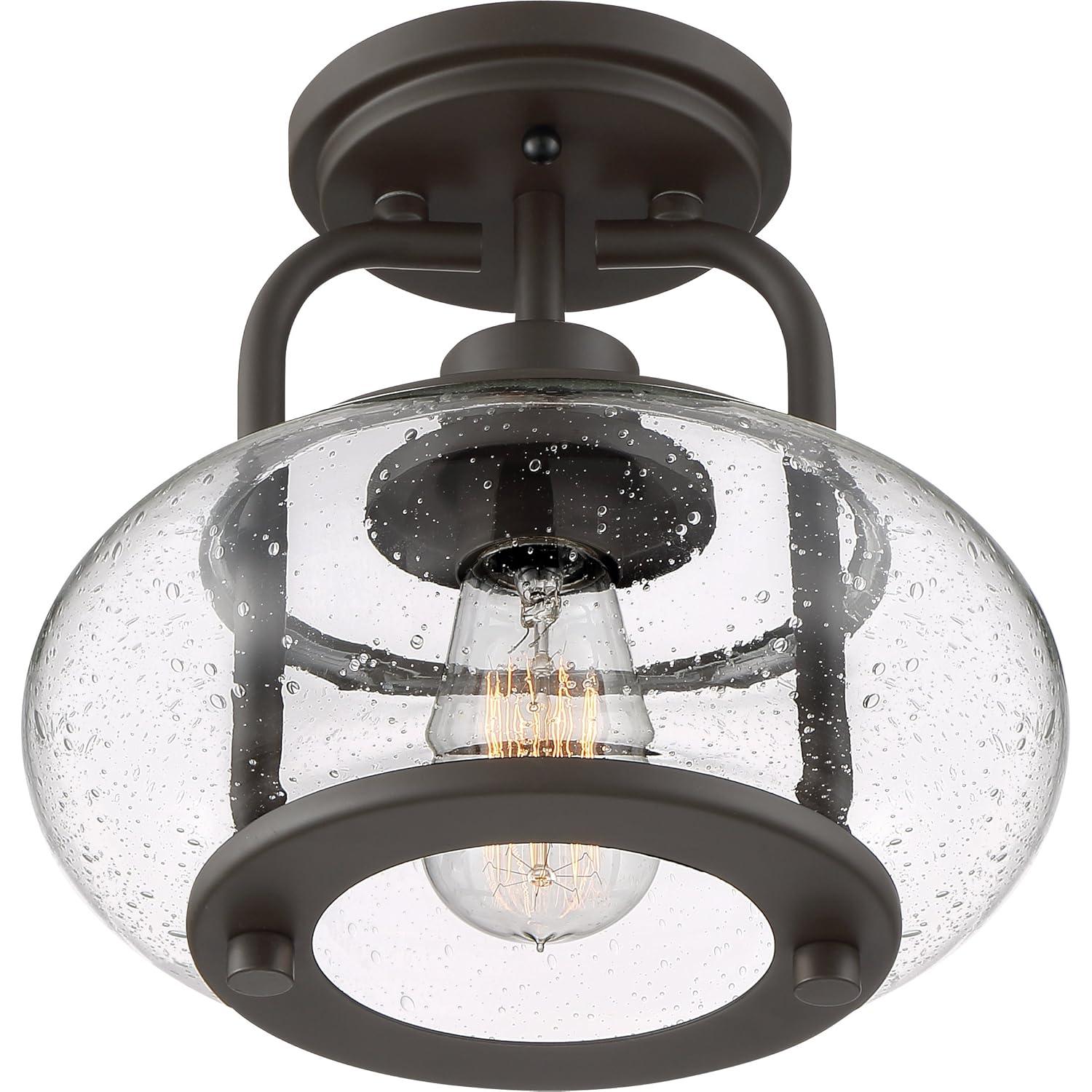 Quoizel Lighting Trilogy 1 - Light Semi-Flush Mount in  Brushed Nickel