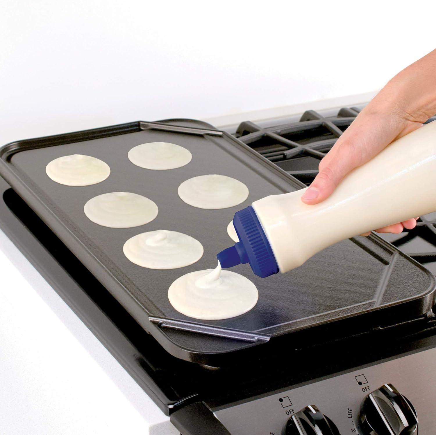 Tovolo Easy-Flow Pancake Pen 2.0 With Removable Cap, 3- Cup Capacity Pancake Batter Dispenser, Easy-Squeeze Batter Bottle With Mess-Free Valve For Pancake Art & Reviews | Wayfair