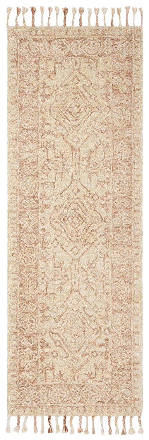 Aspen APN225 Hand Tufted Runner Rug - Ivory/Blush - 2'3"x7' - Safavieh.