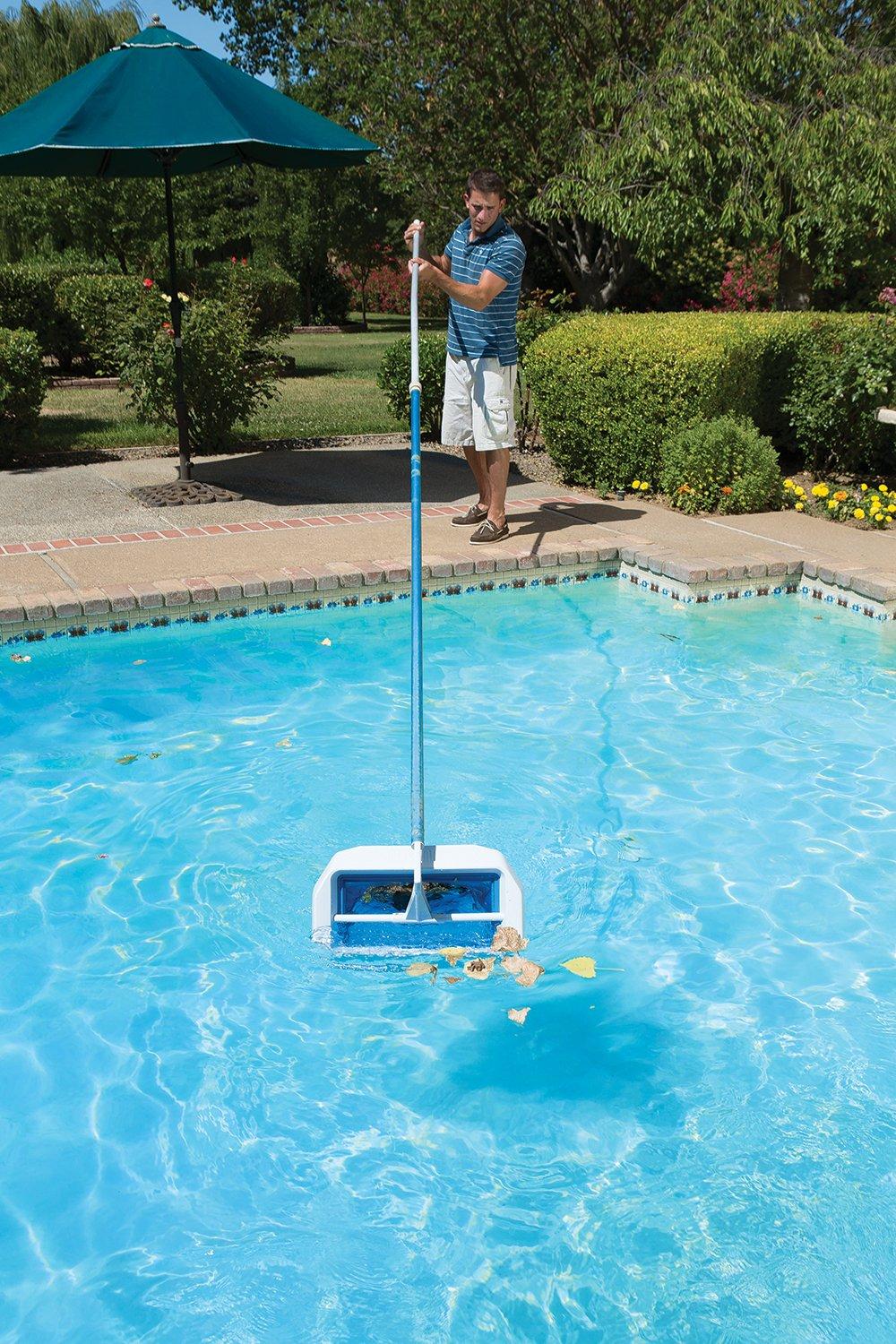 Poolmaster Swivel Skim Elite - Bi-Directional Floating Swimming Pool and Spa Skimmer/Rake with Mesh Net