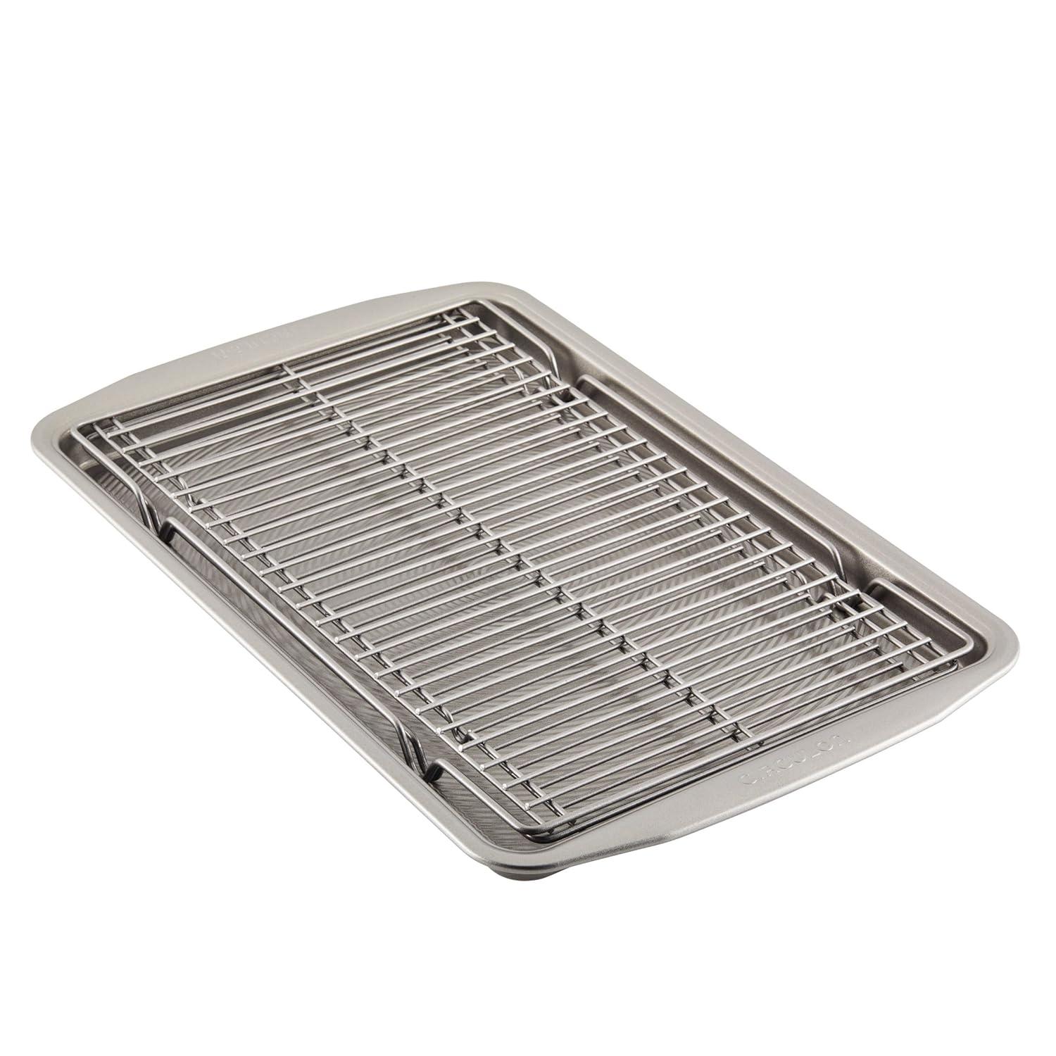 Circulon Bakeware Baking Sheet Pan and Cooling Rack Set, 3 Piece