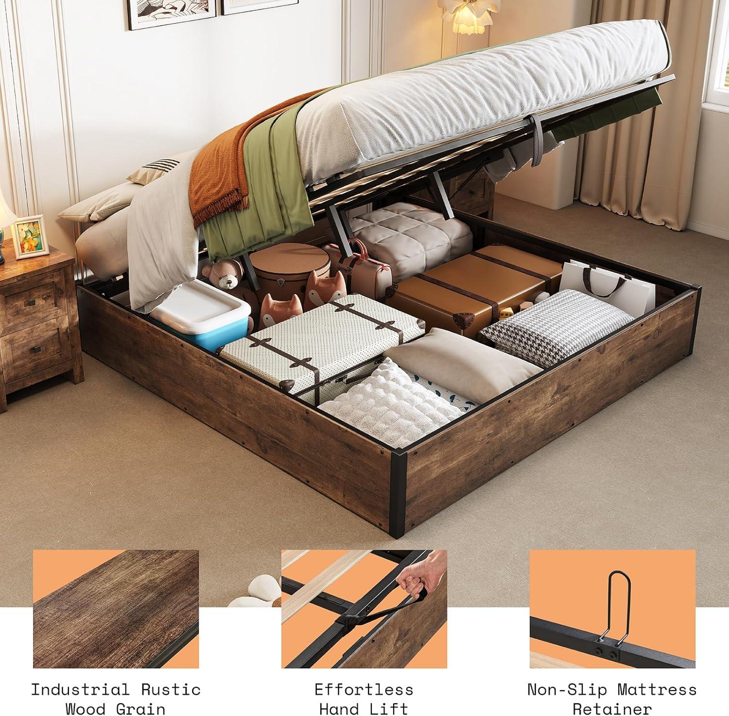 Caityln Lift Up Storage Bed