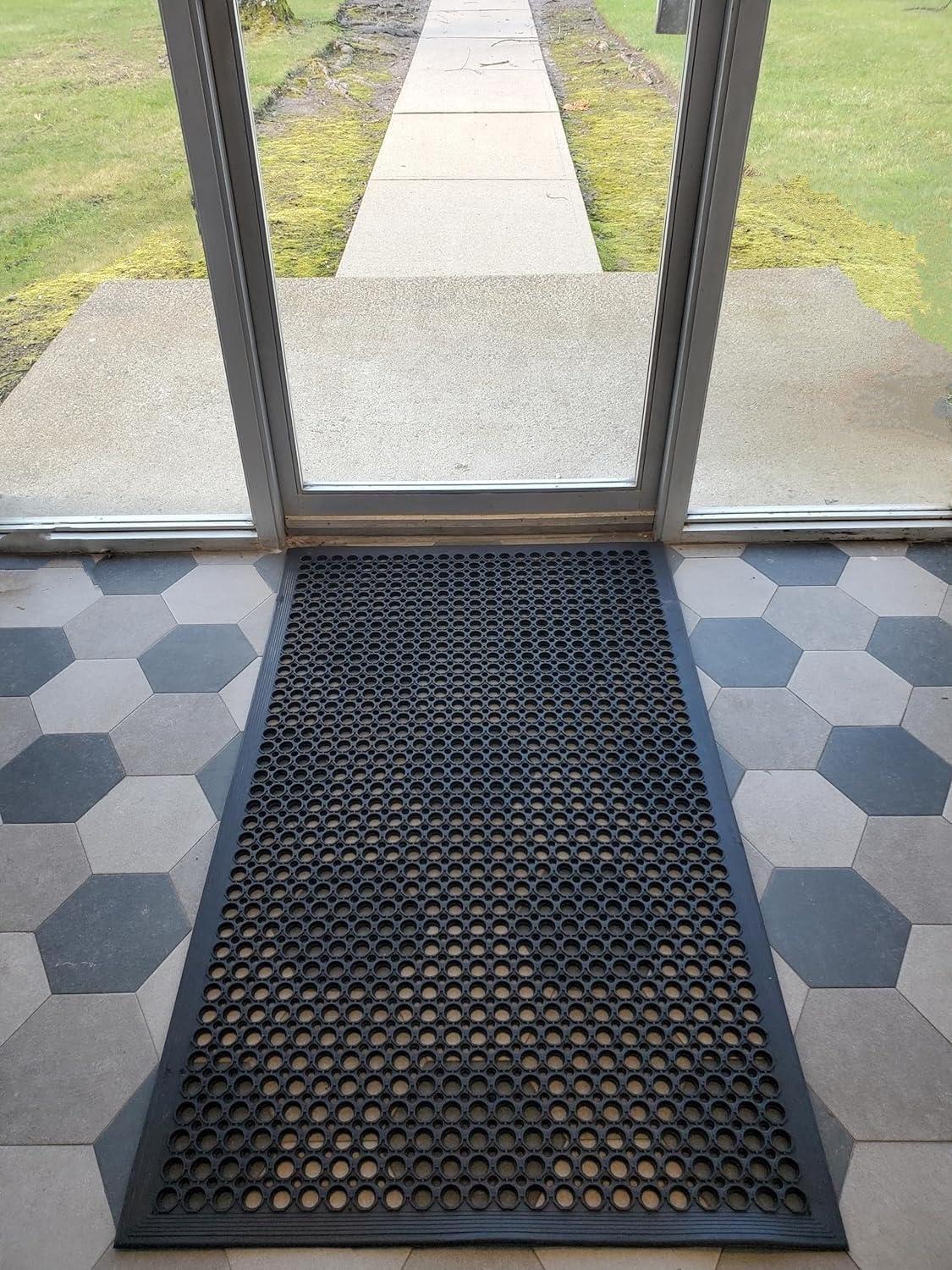 GRIDMANN Anti-Fatigue Restaurant Floor Mat, Non-Slip Rubber Drainage Mat