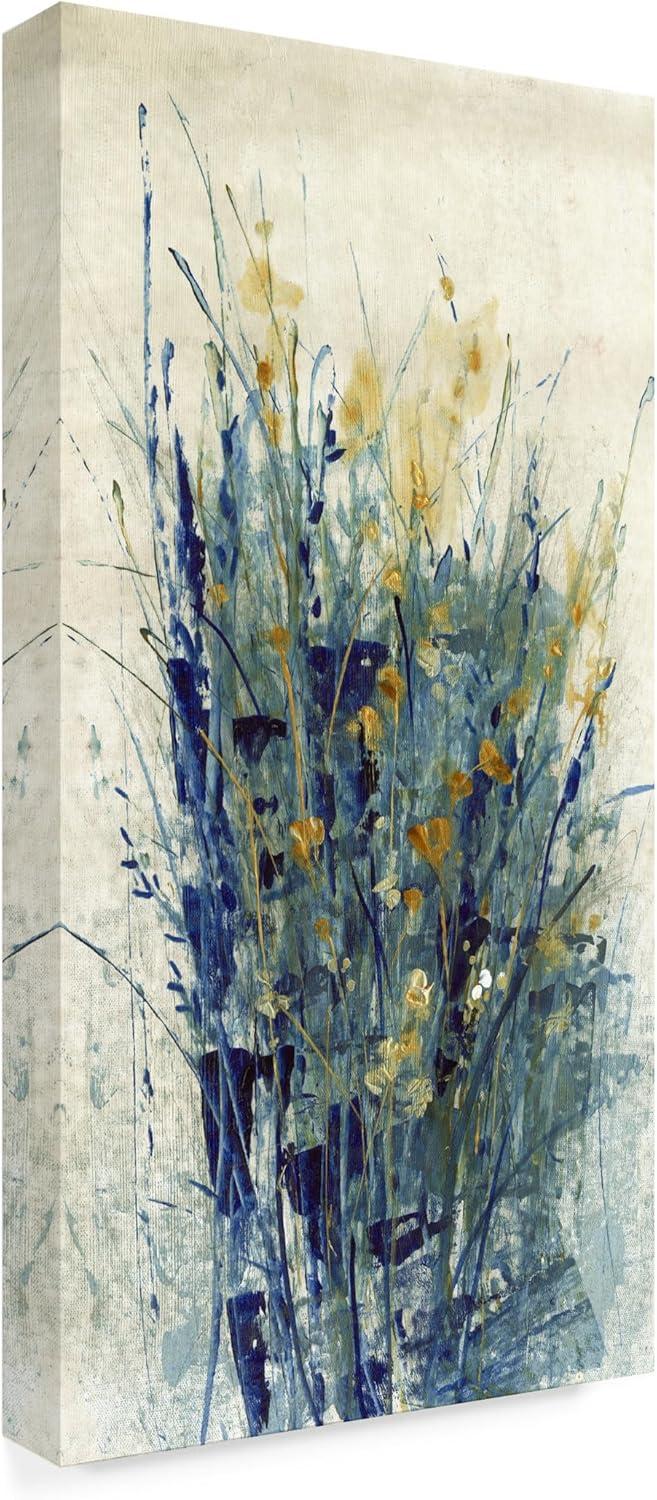 Trademark Fine Art -Tim Otoole 'Indigo Floral Ii' Canvas Art