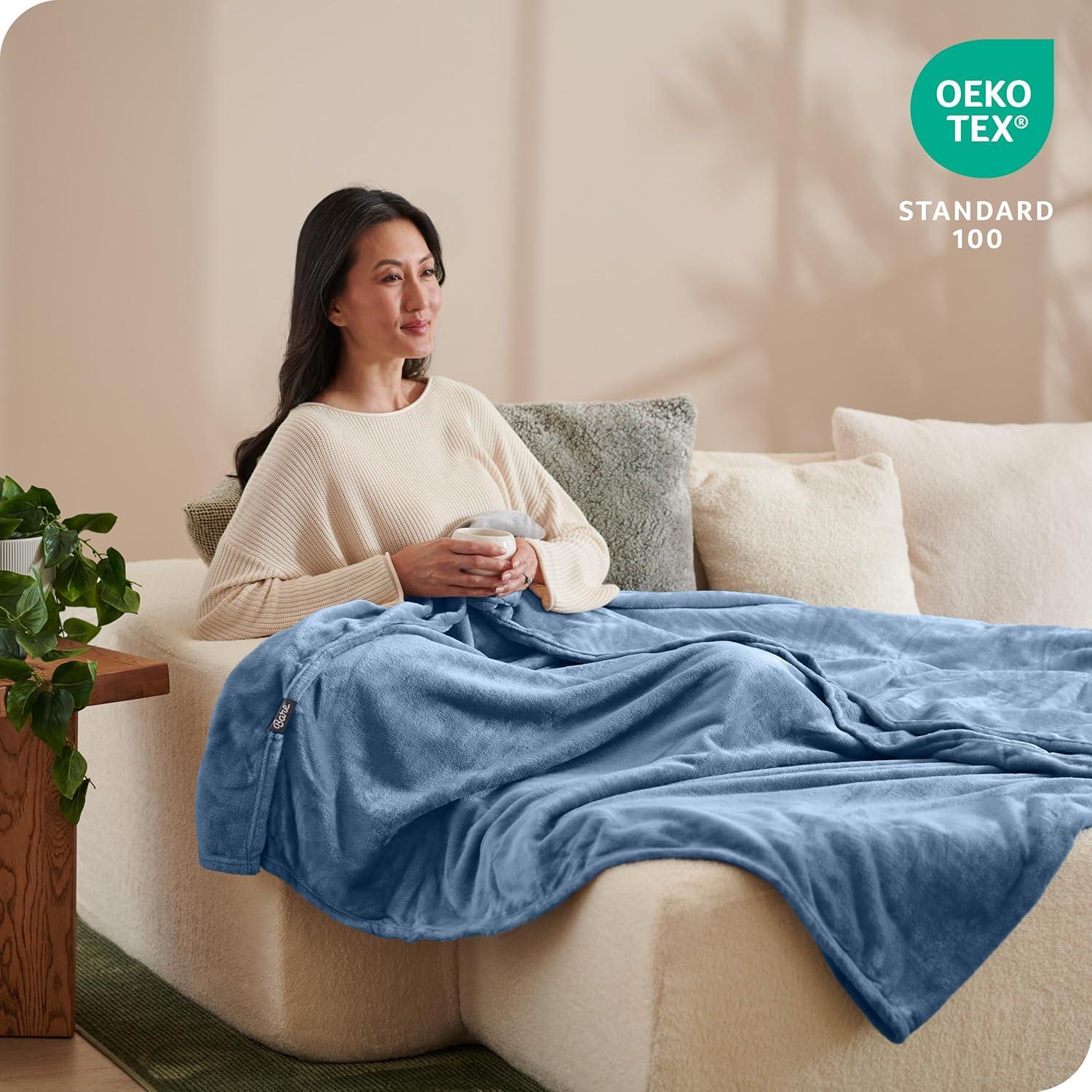 Bare Home Bare Home Microplush Fleece Blanket - Fuzzy, Warm, Bed/Throw Blanket