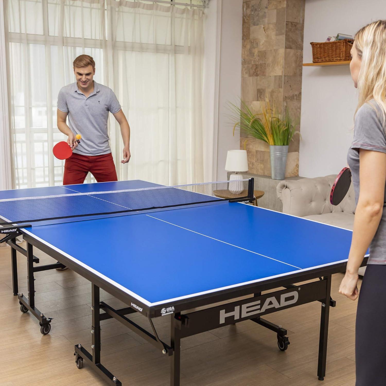 Grand Slam Blue Folding Table Tennis Table with Net