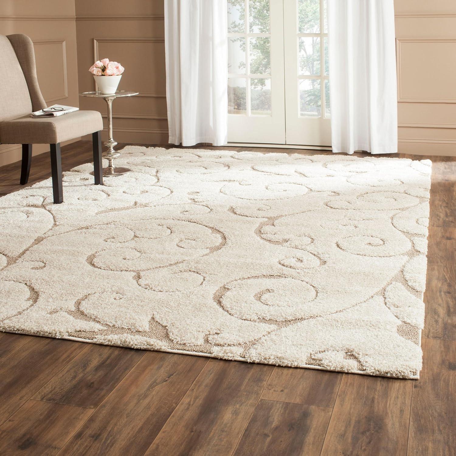 Florida Shag SG455 Power Loomed Area Rug  - Safavieh